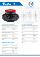 ตู้กลางแหลมไม้อัดตราภูเขาทรงมอนิเตอร์ รุ่น 12RCF (พร้อมใช้งาน) (ราคา/คู่)