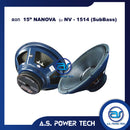 ดอก Sub Bass 15" NANOVA รุ่น NV - 1514 (ราคา/ดอก)