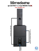 ชุด 1 x 2 ACTIVE แอมป์ในตัว รุ่น MICRO 18M ! *ราคาไม่รวมค่าส่ง*