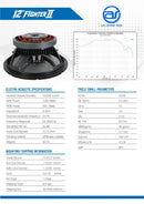 ดอกลำโพง ขนาด 12" A.S. POWER TECH รุ่น 12" Fighter  II *ราคาไม่รวมค่าส่ง*