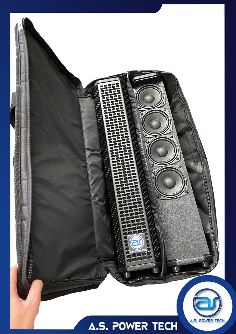ตู้ลำโพง Column ไม้อัดตราภูเขา (พร้อมใช้งาน) ขนาดดอก 4" รุ่น AS - 404 (ราคา/ใบ)