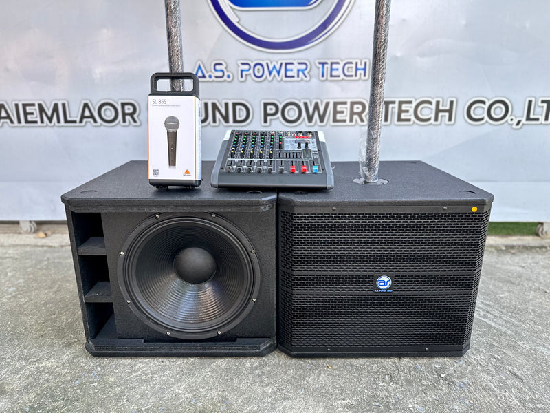 ชุด ACTIVE 2 x 2 รุ่น KW - 156S พร้อมมิกเซอร์ 8 CH และไมโครโฟน