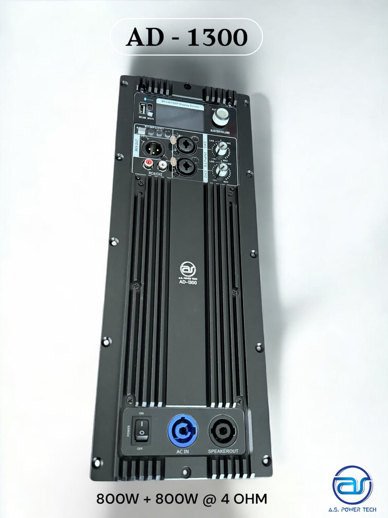 โมดูล Active 2 CH สำหรับยึดใส่ร่วมกับตู้ลำโพง A.S. POWER TECH รุ่น AD-1300 (ราคา/ตัว)