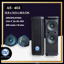 ตู้ลำโพง Column ไม้อัดตราภูเขา (พร้อมดอก) ขนาดดอก 4" รุ่น AS - 402 (ราคา/ใบ) *ราคาไม่รวมค่าส่ง*