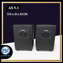 ตู้ลำโพง Point Source ไม้อัดตราภูเขา (พร้อมดอก) ขนาดดอก 5" รุ่น AS 5.1 (ราคา/ใบ) *ราคาไม่รวมค่าส่ง*