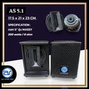 ตู้ลำโพง Point Source ไม้อัดตราภูเขา (พร้อมดอก) ขนาดดอก 5" รุ่น AS 5.1 (ราคา/ใบ) *ราคาไม่รวมค่าส่ง*