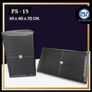 ตู้ลำโพง Point Source ไม้อัดตราภูเขา (เปล่าไม่มีดอก) ขนาดดอก 15" รุ่น PS -15 (ราคา/ใบ) *ราคาไม่รวมค่าส่ง*