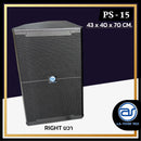 ตู้ลำโพง Point Source ไม้อัดตราภูเขา (พร้อมดอก) ขนาดดอก 15" รุ่น PS -15 (ราคา/ใบ) *ราคาไม่รวมค่าส่ง*