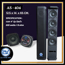 ตู้ลำโพง Column ไม้อัดตราภูเขา (พร้อมดอก) ขนาดดอก 4" รุ่น AS - 404 (ราคา/ใบ) *ราคาไม่รวมค่าส่ง*