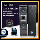 ตู้ลำโพง Column ไม้อัดตราภูเขา (พร้อมดอก) ขนาดดอก 5" รุ่น AS - 552 (ราคา/ใบ) *ราคาไม่รวมค่าส่ง*