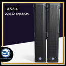 ตู้ลำโพง Column ไม้อัดตราภูเขา (พร้อมดอก) ขนาดดอก 6.5" รุ่น AS 6.4 (ราคา/ใบ) *ราคาไม่รวมค่าส่ง*