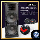 ตู้ลำโพง Point Source ไม้อัดตราภูเขา (พร้อมดอก) ขนาดดอก 12" รุ่น AS 12.2 (ราคา/ใบ) *ราคาไม่รวมค่าส่ง*