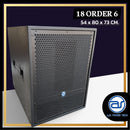 ตู้ลำโพง Sub Woofer ไม้อัดตราภูเขา (พร้อมดอก) ขนาดดอก 18" รุ่น 18 ORDER 6 (ราคา/ใบ) *ราคาไม่รวมค่าส่ง*