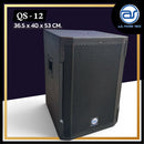 ตู้ลำโพง Sub Woofer ไม้อัดตราภูเขา (พร้อมดอก) ขนาดดอก 12" รุ่น QS - 12 (ราคา/ใบ) *ราคาไม่รวมค่าส่ง*