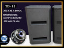 ตู้ลำโพง Sub Woofer ไม้อัดตราภูเขา (พร้อมดอก) ขนาดดอก 12" รุ่น TD - 12 (ราคา/ใบ) *ราคาไม่รวมค่าส่ง*