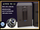 ตู้ลำโพง Sub Woofer ไม้อัดตราภูเขา (พร้อมดอก) ขนาดดอก 12" รุ่น TD - 12 (ราคา/ใบ) *ราคาไม่รวมค่าส่ง*
