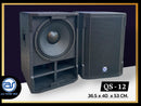 ตู้ลำโพง Sub Woofer ไม้อัดตราภูเขา (พร้อมดอก) ขนาดดอก 12" รุ่น QS - 12 (ราคา/ใบ) *ราคาไม่รวมค่าส่ง*