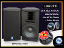 ตู้ลำโพง Point Source ไม้อัดตราภูเขา (พร้อมดอก) ขนาดดอก 10" รุ่น 10 RCF II (ราคา/ใบ) *ราคาไม่รวมค่าส่ง*