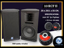 ตู้ลำโพง Point Source ไม้อัดตราภูเขา (พร้อมดอก) ขนาดดอก 10" รุ่น 10 RCF II (ราคา/ใบ) *ราคาไม่รวมค่าส่ง*
