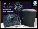 ตู้ลำโพง Monitor ไม้อัดตราภูเขา (พร้อมดอก) ขนาดดอก 15" รุ่น CX - 15 (ราคา/ใบ) *ราคาไม่รวมค่าส่ง*