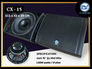 ตู้ลำโพง Monitor ไม้อัดตราภูเขา (พร้อมดอก) ขนาดดอก 15" รุ่น CX - 15 (ราคา/ใบ) *ราคาไม่รวมค่าส่ง*
