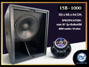ตู้ลำโพง Sub Woofer ไม้อัดตราภูเขา (พร้อมดอก) ขนาดดอก 15" รุ่น 15B - 1000 (ราคา/ใบ) *ราคาไม่รวมค่าส่ง*