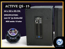 ตู้ลำโพง Sub Woofer ไม้อัดตราภูเขา (พร้อมดอก) ขนาดดอก 15" รุ่น QS - 15 (ราคา/ใบ) *ราคาไม่รวมค่าส่ง*
