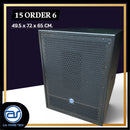 ตู้ลำโพง Sub Woofer ไม้อัดตราภูเขา (พร้อมดอก) ขนาดดอก 15" รุ่น 15 ORDER 6 (ราคา/ใบ) *ราคาไม่รวมค่าส่ง*
