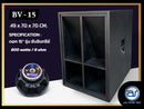 ตู้ลำโพง Sub Woofer ไม้อัดตราภูเขา (พร้อมดอก) ขนาดดอก 15" รุ่น BV - 15 (ราคา/ใบ) *ราคาไม่รวมค่าส่ง*
