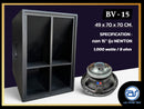 ตู้ลำโพง Sub Woofer ไม้อัดตราภูเขา (พร้อมดอก) ขนาดดอก 15" รุ่น BV - 15 (ราคา/ใบ) *ราคาไม่รวมค่าส่ง*