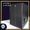 ตู้ลำโพง Sub Woofer ไม้อัดตราภูเขา (เปล่าไม่มีดอก) ขนาดดอก 18" รุ่น 18 TURBO X (ราคา/ใบ) *ราคาไม่รวมค่าส่ง*