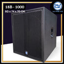 ตู้ลำโพง Sub Woofer ไม้อัดตราภูเขา (พร้อมดอก) ขนาดดอก 18" รุ่น 18B - 1000 (ราคา/ใบ) *ราคาไม่รวมค่าส่ง*