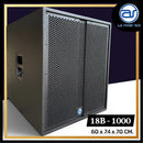 ตู้ลำโพง Sub Woofer ไม้อัดตราภูเขา (พร้อมดอก) ขนาดดอก 18" รุ่น 18B - 1000 (ราคา/ใบ) *ราคาไม่รวมค่าส่ง*