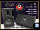ตู้ลำโพง Point Source ไม้อัดตราภูเขา (พร้อมดอก) ขนาดดอก 10" รุ่น M - 10 (ราคา/ใบ) *ราคาไม่รวมค่าส่ง*