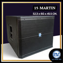 ตู้ลำโพง Sub Woofer ไม้อัดตราภูเขา (เปล่าไม่มีดอก) ขนาดดอก 15" รุ่น 15 MARTIN (ราคา/ใบ) *ราคาไม่รวมค่าส่ง*
