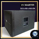 ตู้ลำโพง Sub Woofer ไม้อัดตราภูเขา (เปล่าไม่มีดอก) ขนาดดอก 15" รุ่น 15 MARTIN (ราคา/ใบ) *ราคาไม่รวมค่าส่ง*