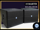 ตู้ลำโพง Sub Woofer ไม้อัดตราภูเขา (เปล่าไม่มีดอก) ขนาดดอก 15" รุ่น 15 MARTIN (ราคา/ใบ) *ราคาไม่รวมค่าส่ง*