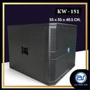 ตู้ลำโพง Sub Woofer ไม้อัดตราภูเขา (พร้อมดอก) ขนาดดอก 15" รุ่น KW - 151 (ราคา/ใบ) *ราคาไม่รวมค่าส่ง*