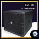 ตู้ลำโพง Sub Woofer ไม้อัดตราภูเขา (พร้อมดอก) ขนาดดอก 15" รุ่น KW - 151 (ราคา/ใบ) *ราคาไม่รวมค่าส่ง*