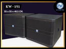 ตู้ลำโพง Sub Woofer ไม้อัดตราภูเขา (พร้อมดอก) ขนาดดอก 15" รุ่น KW - 151 (ราคา/ใบ) *ราคาไม่รวมค่าส่ง*