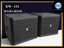 ตู้ลำโพง Sub Woofer ไม้อัดตราภูเขา (พร้อมดอก) ขนาดดอก 15" รุ่น KW - 151 (ราคา/ใบ) *ราคาไม่รวมค่าส่ง*