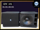 ตู้ลำโพง Sub Woofer ไม้อัดตราภูเขา (พร้อมดอก) ขนาดดอก 15" รุ่น KW - 151 (ราคา/ใบ) *ราคาไม่รวมค่าส่ง*