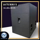 ตู้ลำโพง Sub Woofer ไม้อัดตราภูเขา (พร้อมดอก) ขนาดดอก 18" รุ่น 18 TURBO X (ราคา/ใบ) *ราคาไม่รวมค่าส่ง*