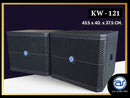 ตู้ลำโพง Sub Woofer ไม้อัดตราภูเขา (เปล่าไม่มีดอก) ขนาดดอก 12" รุ่น KW - 121 (ราคา/ใบ) *ราคาไม่รวมค่าส่ง*