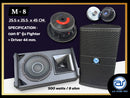 ตู้ลำโพง Point Source ไม้อัดตราภูเขา ( พร้อมดอก) ขนาดดอก 8" รุ่น M - 8 (ราคา/ใบ) *ราคาไม่รวมค่าส่ง*