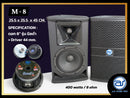 ตู้ลำโพง Point Source ไม้อัดตราภูเขา ( พร้อมดอก) ขนาดดอก 8" รุ่น M - 8 (ราคา/ใบ) *ราคาไม่รวมค่าส่ง*