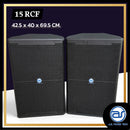 ตู้ลำโพง Point Source ไม้อัดตราภูเขา (เปล่าไม่มีดอก) ขนาดดอก 15" รุ่น 15 RCF (ราคา/ใบ) *ราคาไม่รวมค่าส่ง*
