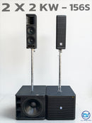 ชุด 2 x 2 Active to Passive แอมป์ในตัว รุ่น KW - 156S !  *ราคาไม่รวมค่าส่ง*