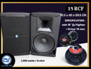 ตู้ลำโพง Point Source ไม้อัดตราภูเขา (พร้อมดอก) ขนาดดอก 15" รุ่น 15 RCF (ราคา/ใบ) *ราคาไม่รวมค่าส่ง*