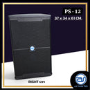 ตู้ลำโพง Point Source ไม้อัดตราภูเขา (เปล่าไม่มีดอก) ขนาดดอก 12" รุ่น PS - 12 (ราคา/ใบ) *ราคาไม่รวมค่าส่ง*